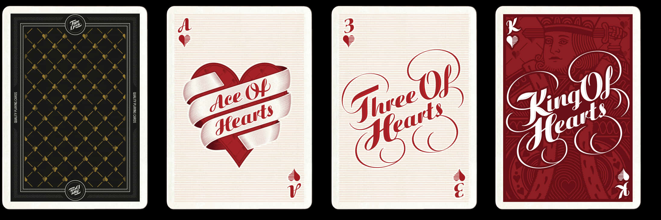 Elegant Playing Cards Hearts Suit