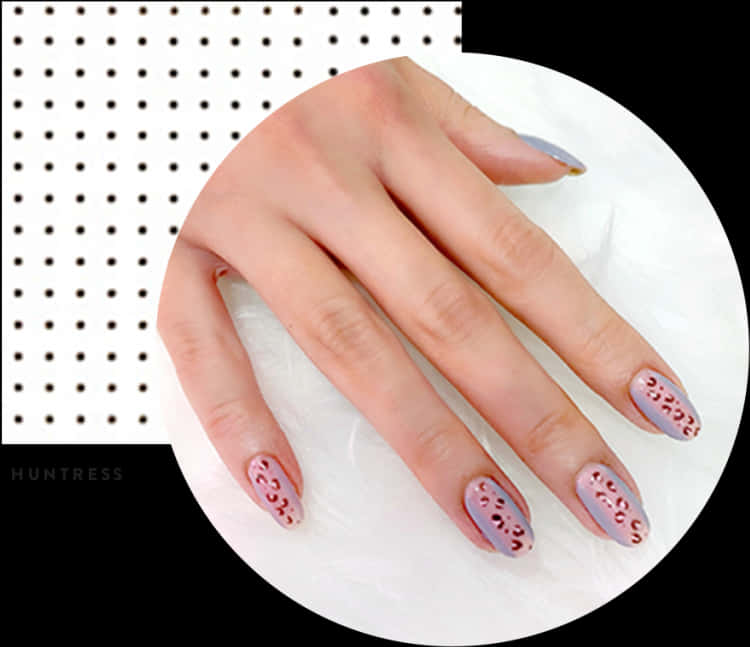 Elegant Polka Dot Nail Art