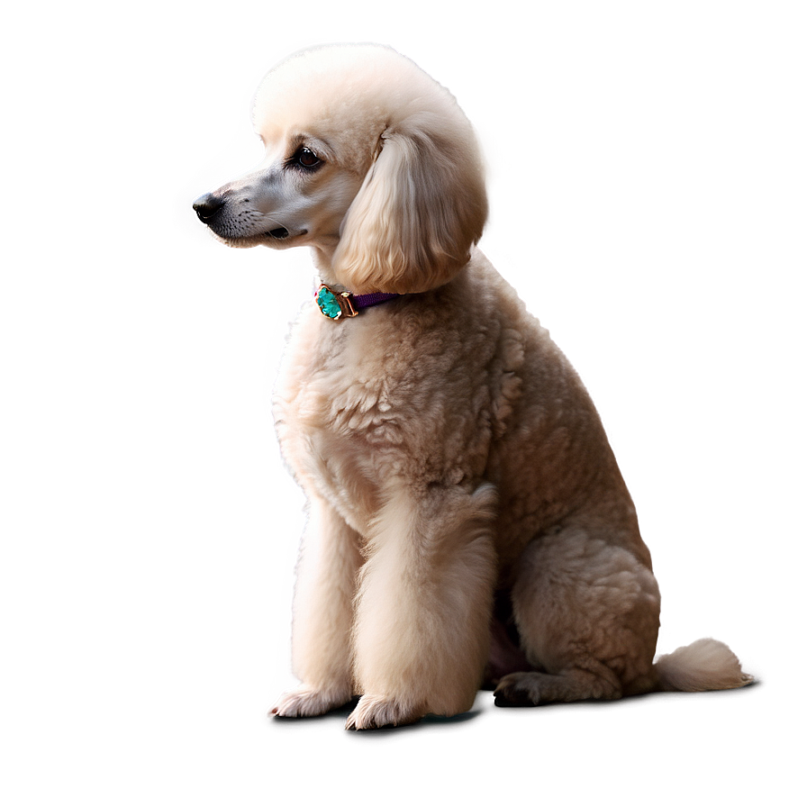 Elegant Poodle Profile Png Egb