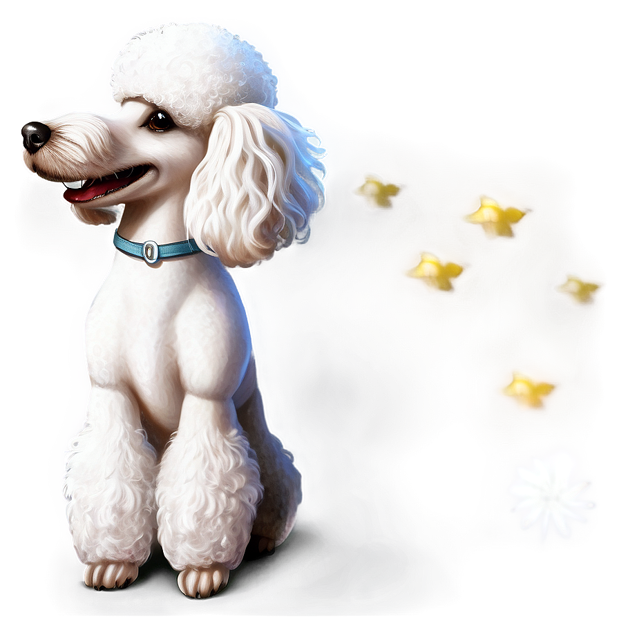 Elegant Poodle Profile Png Fwn