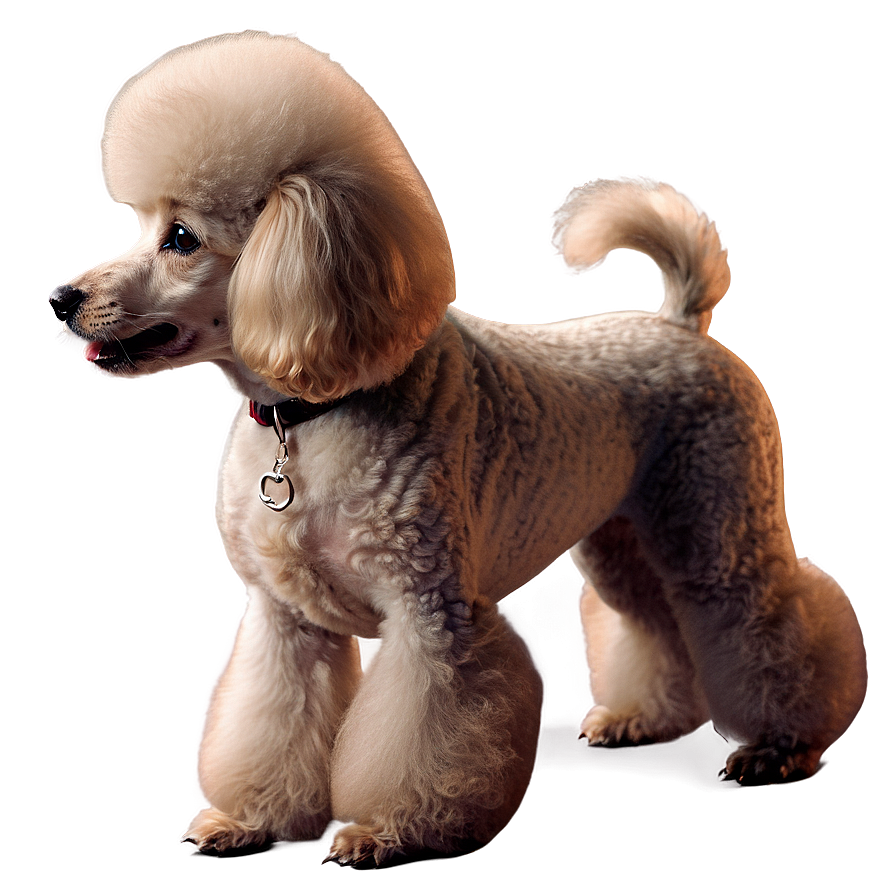 Elegant Poodle Profile Png Kob49