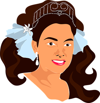 Elegant Princess Vector Portrait