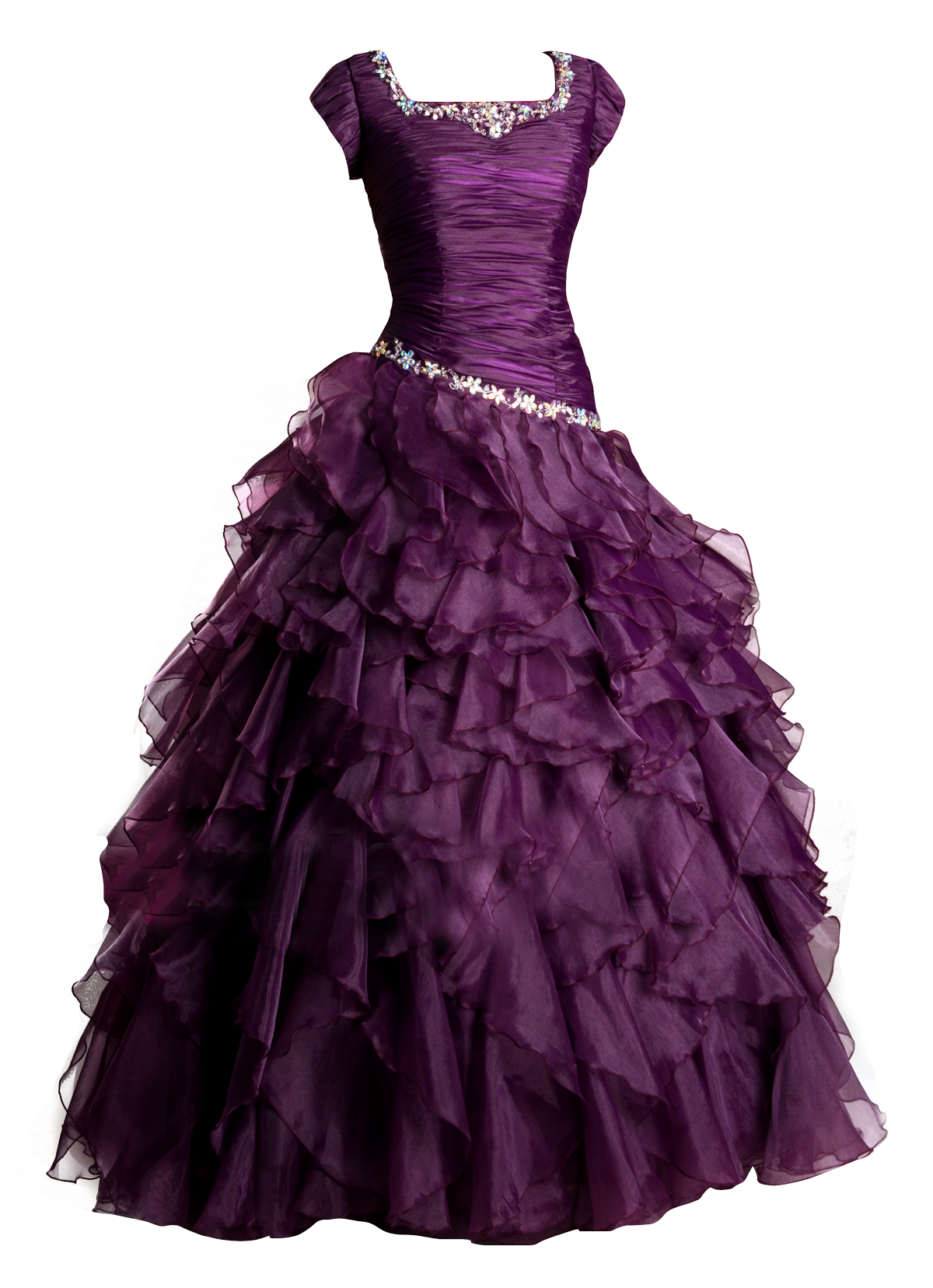 Elegant Purple Ball Gown