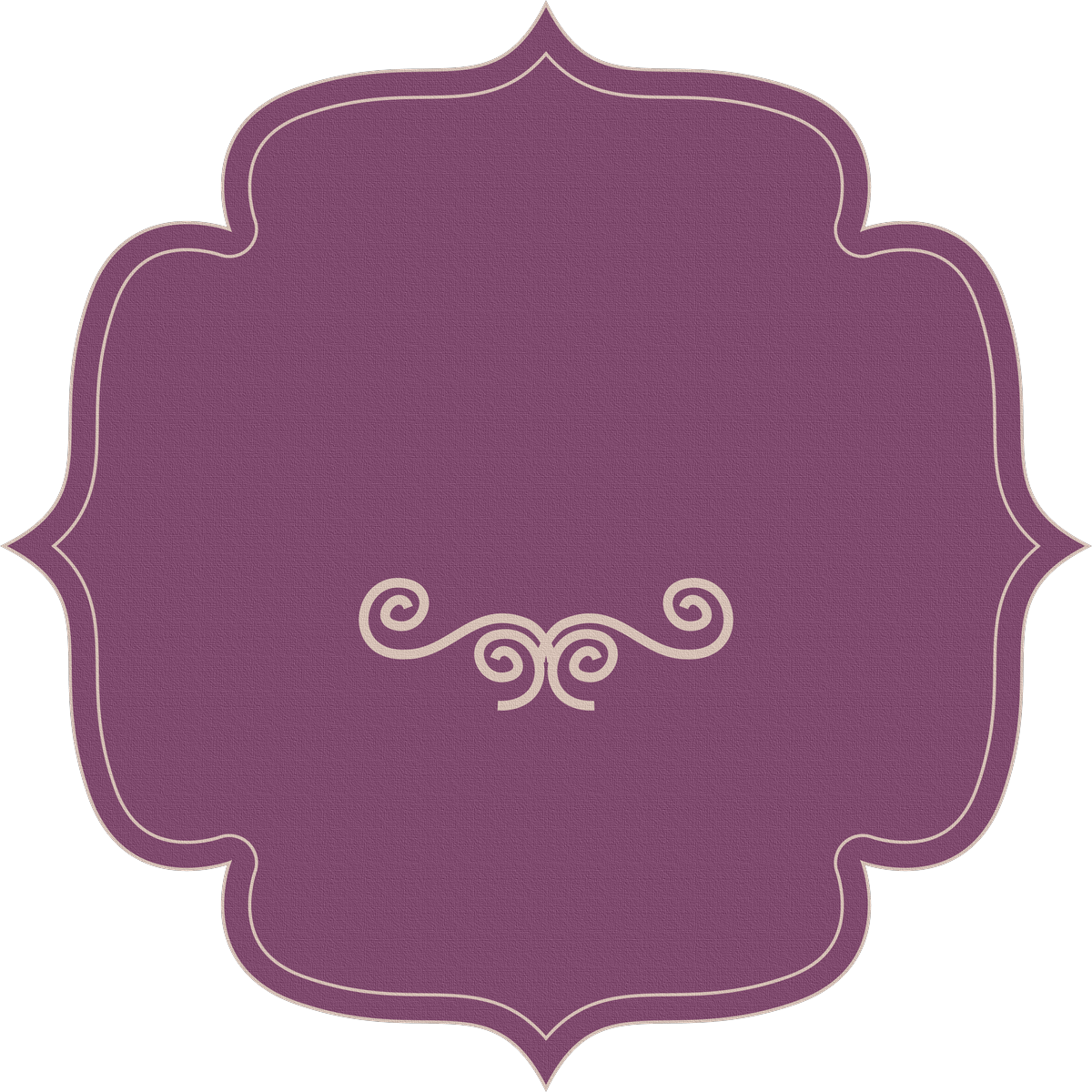 Elegant Purple Label Design