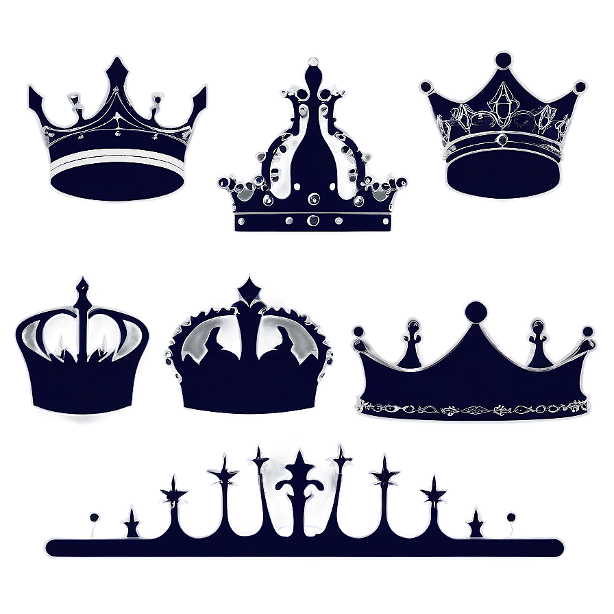 Elegant Queen Crown Silhouette Png Vwh50