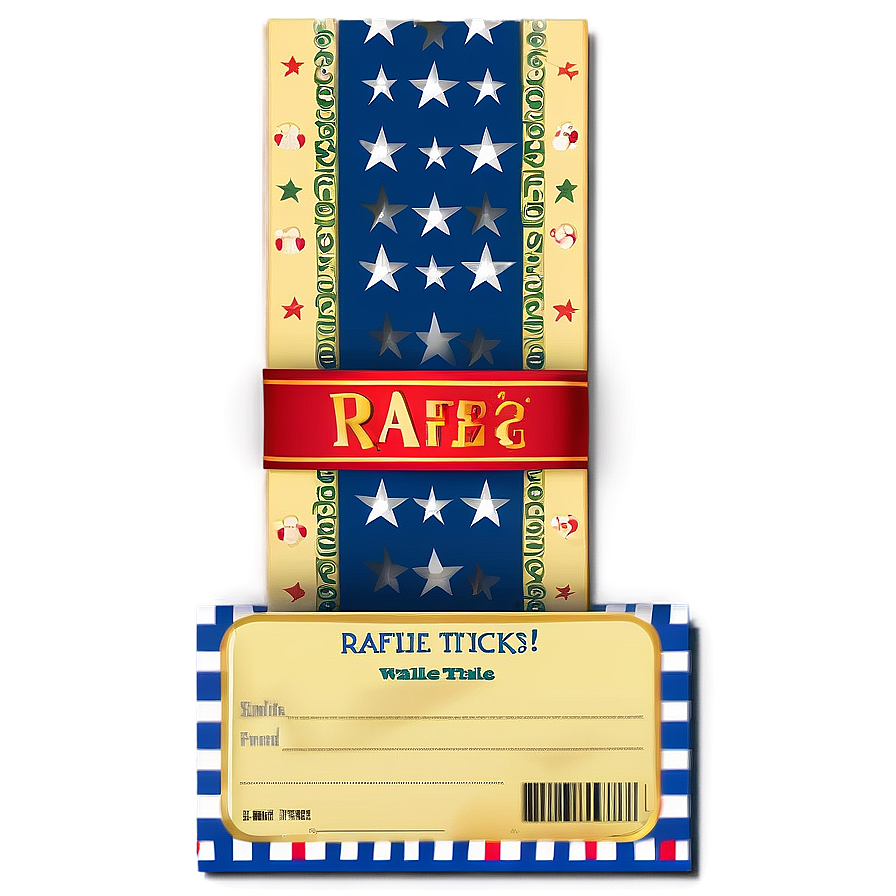 Elegant Raffle Ticket Png Kuj