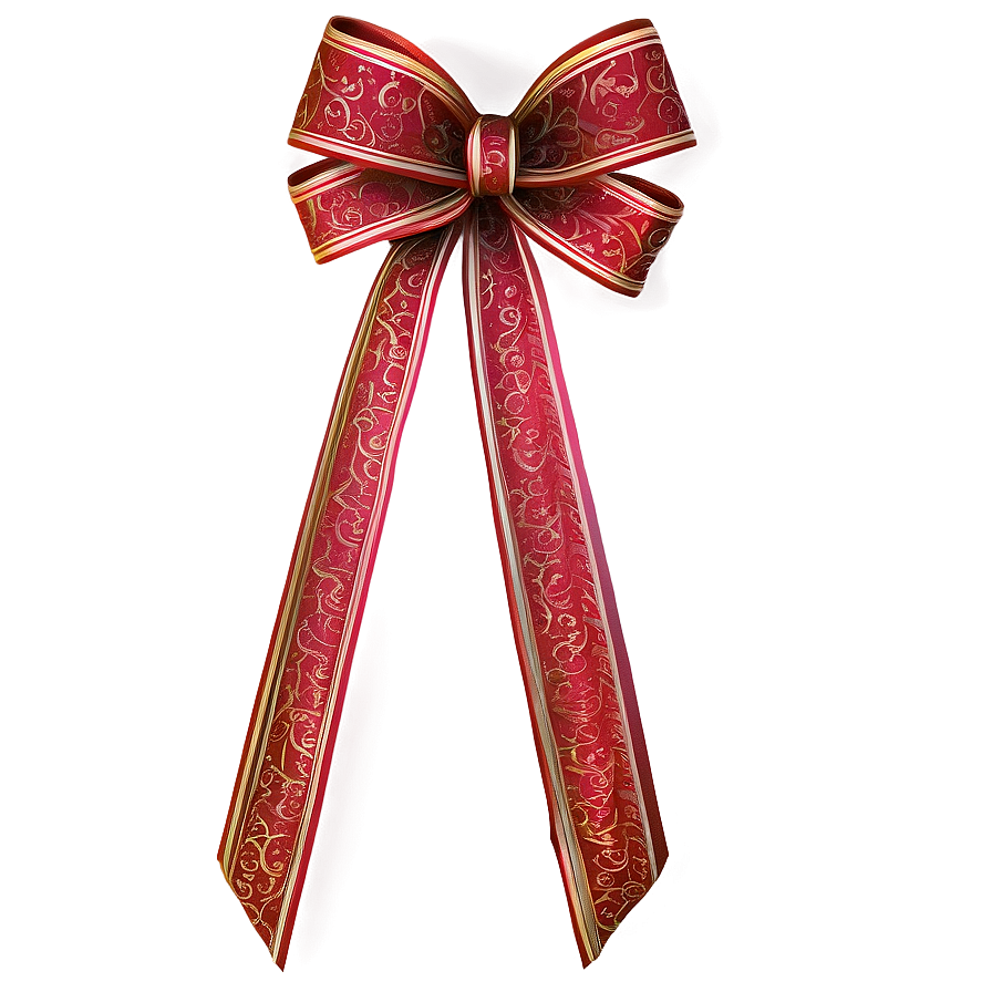 Elegant Red Bow Png 38