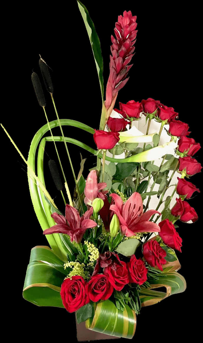 Elegant Red Floral Arrangement