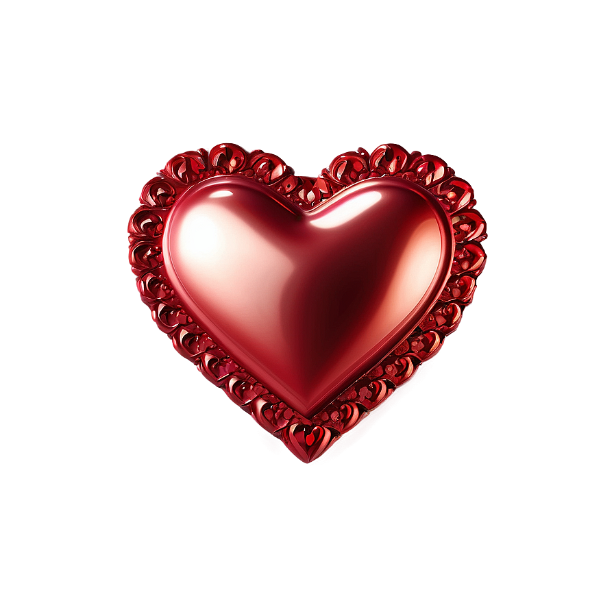 Elegant Red Heart Png 50