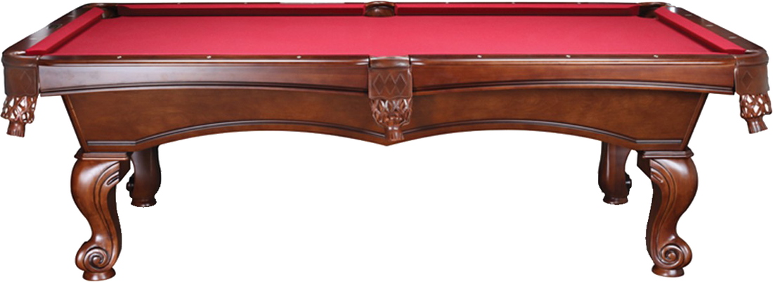 Elegant Red Pool Table