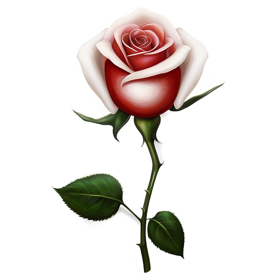 Elegant Red Rose Png 05242024