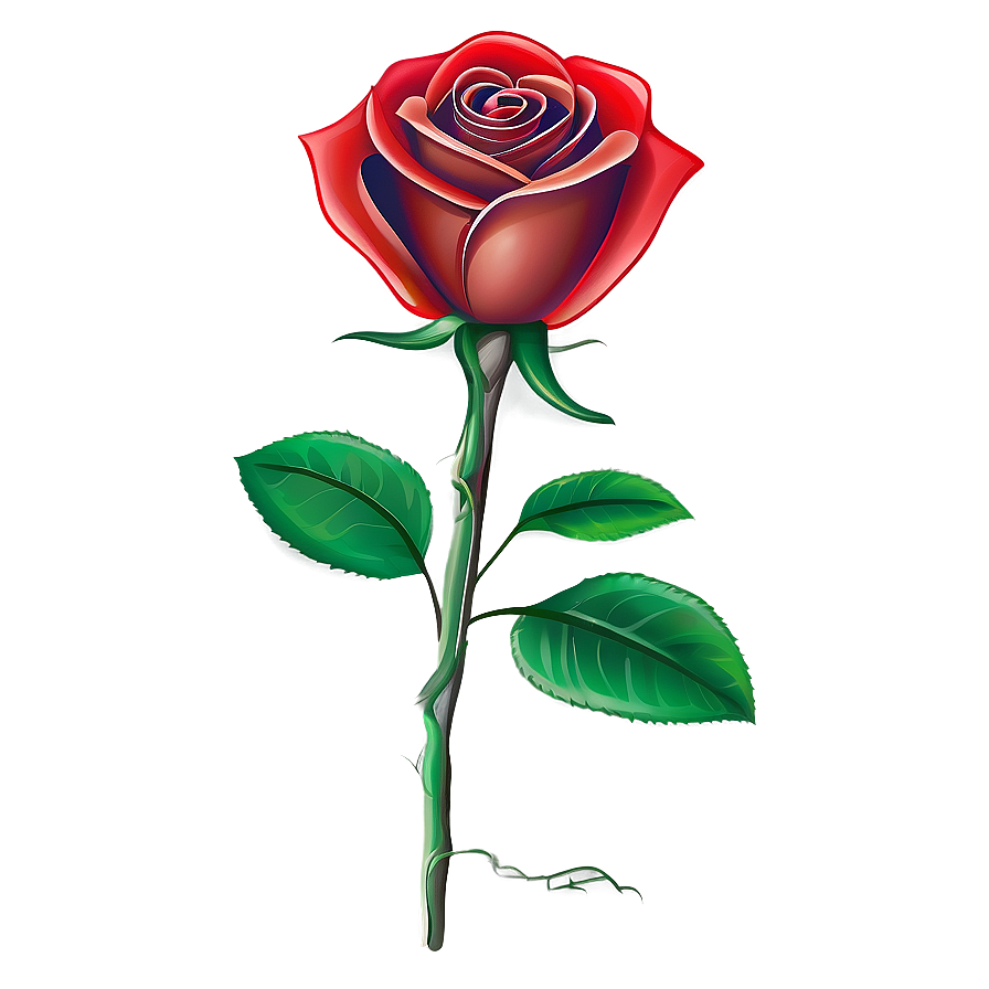 Elegant Red Rose Png Jwx54