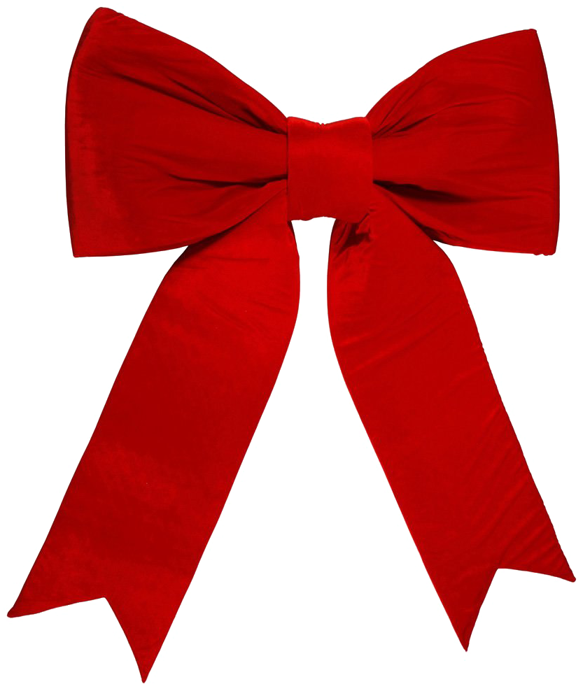 Elegant Red Satin Bow