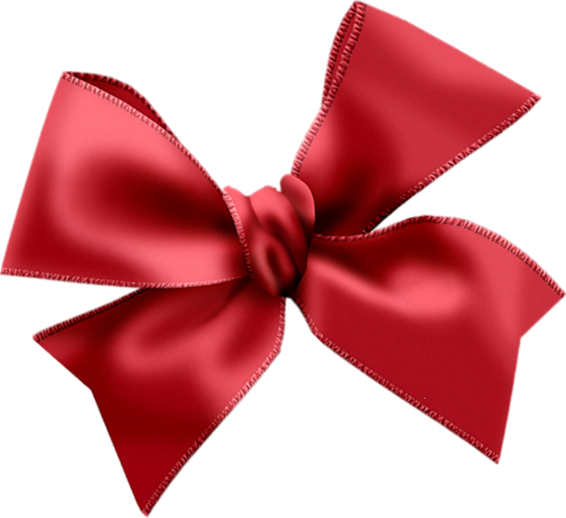 Elegant Red Satin Bow