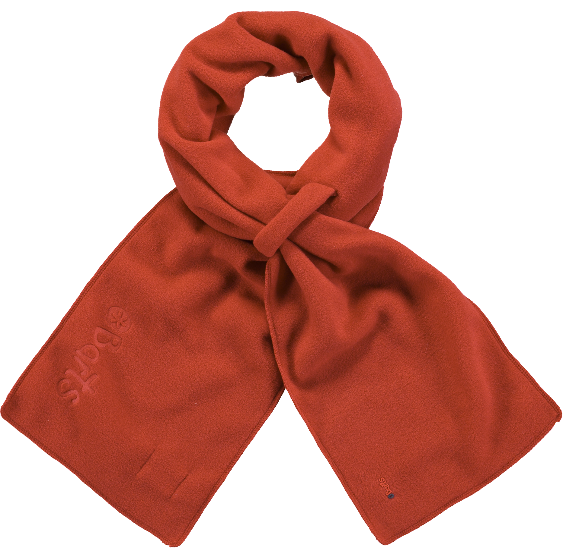 Elegant Red Scarf Knotted