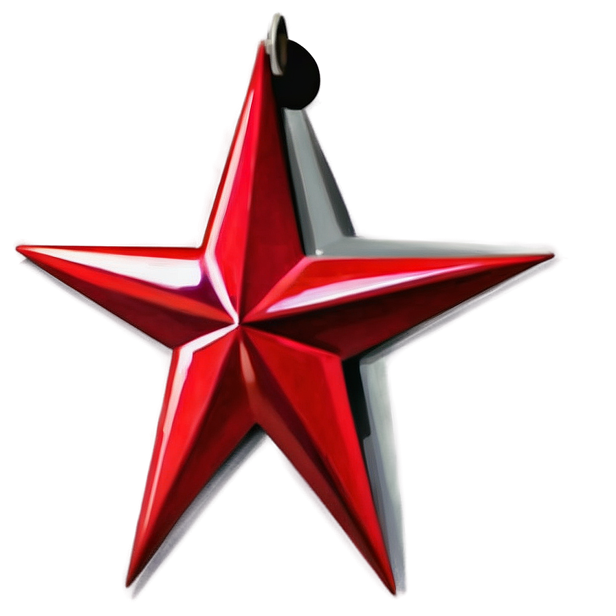 Elegant Red Star Png Vtx