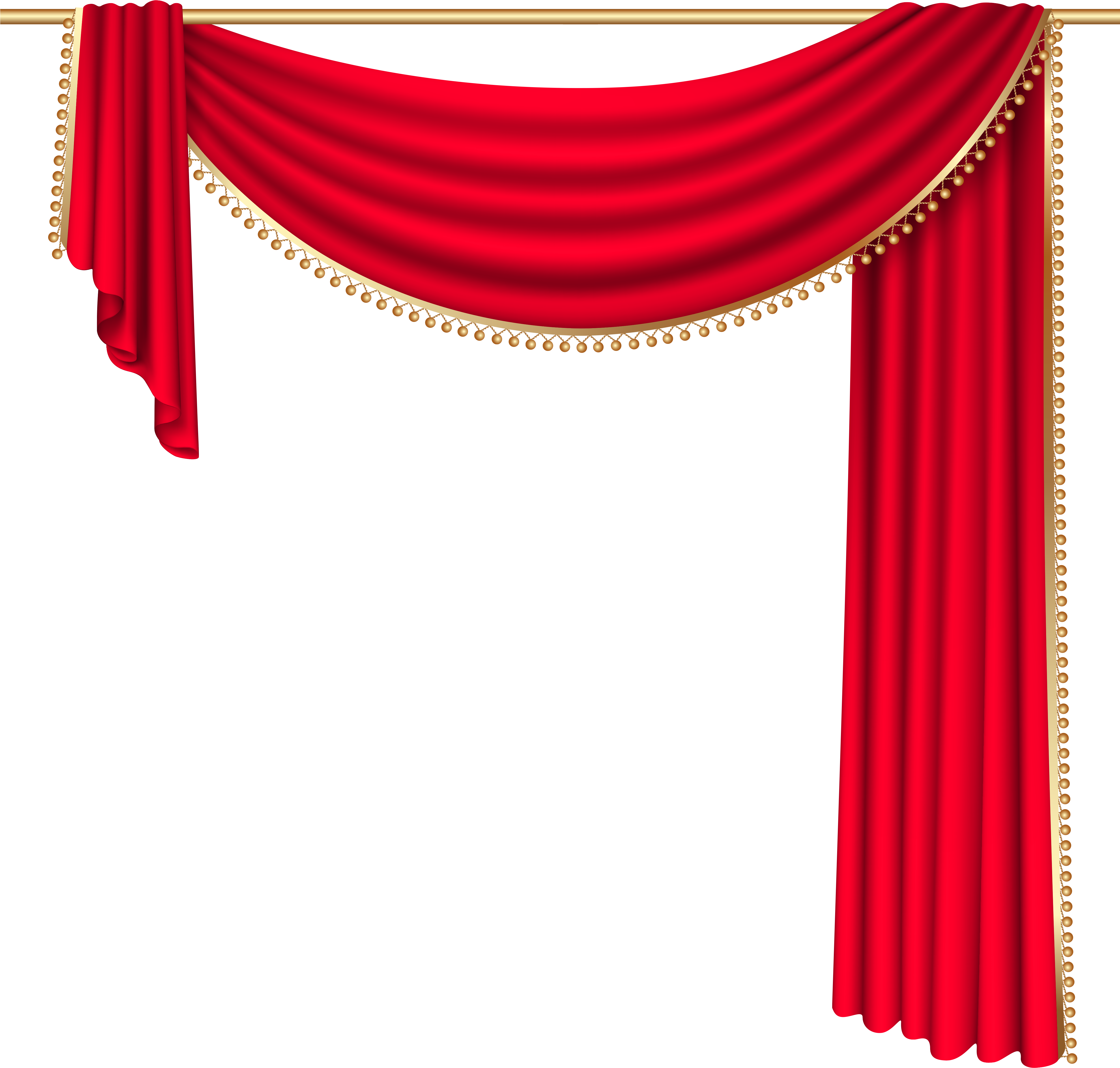 Elegant Red Theater Curtains