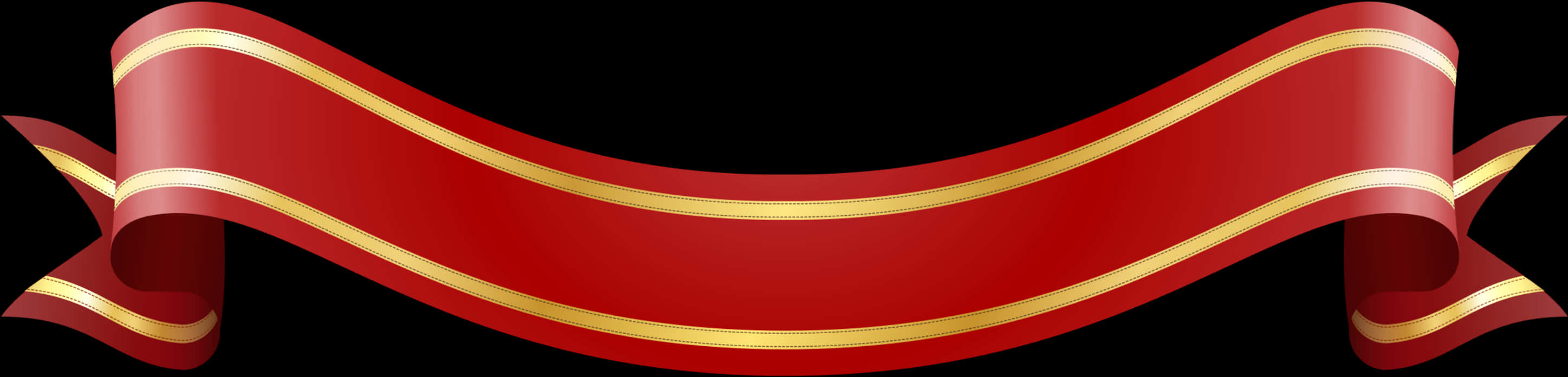 Elegant Redand Gold Banner