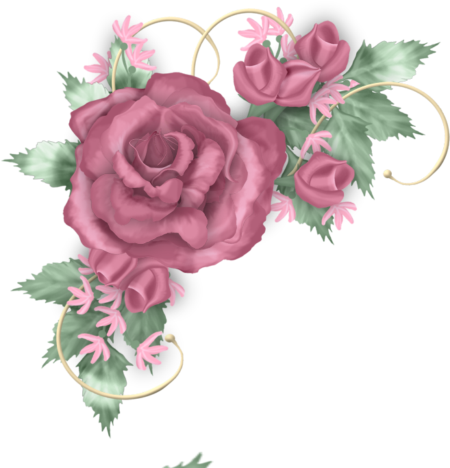 Elegant_ Rose_ Corner_ Border_ Design