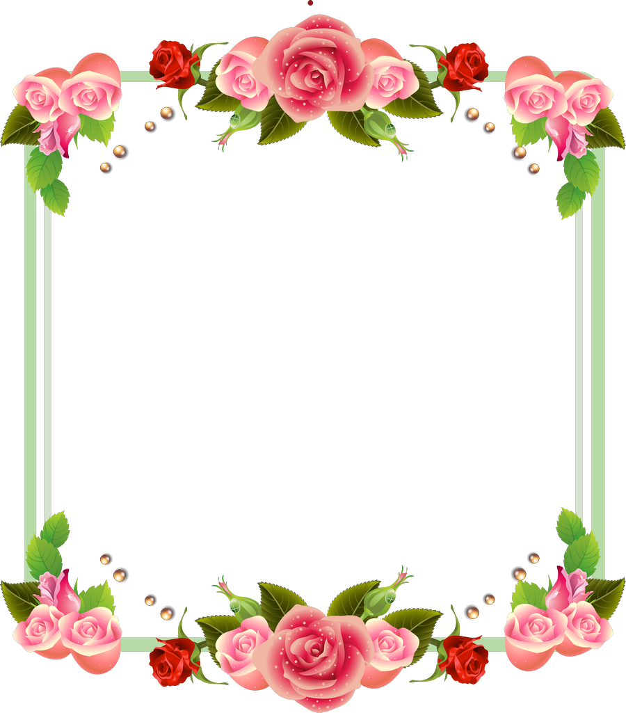 Elegant Rose Frame Design