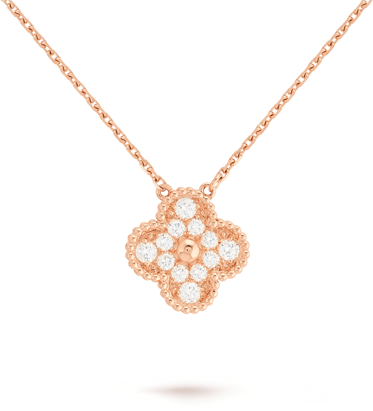 Elegant Rose Gold Diamond Pendant