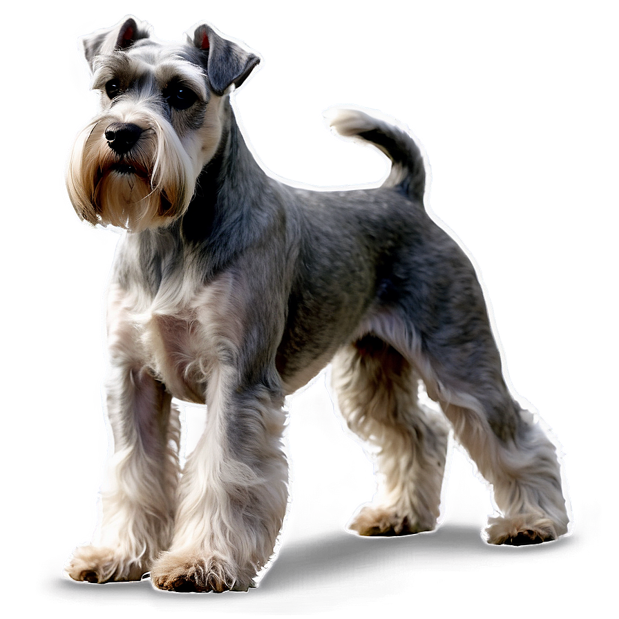 Elegant Schnauzer Show Stance Png 06262024