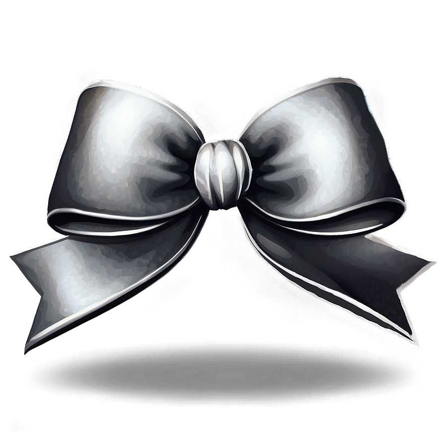 Elegant Silver Bow Png Ugb