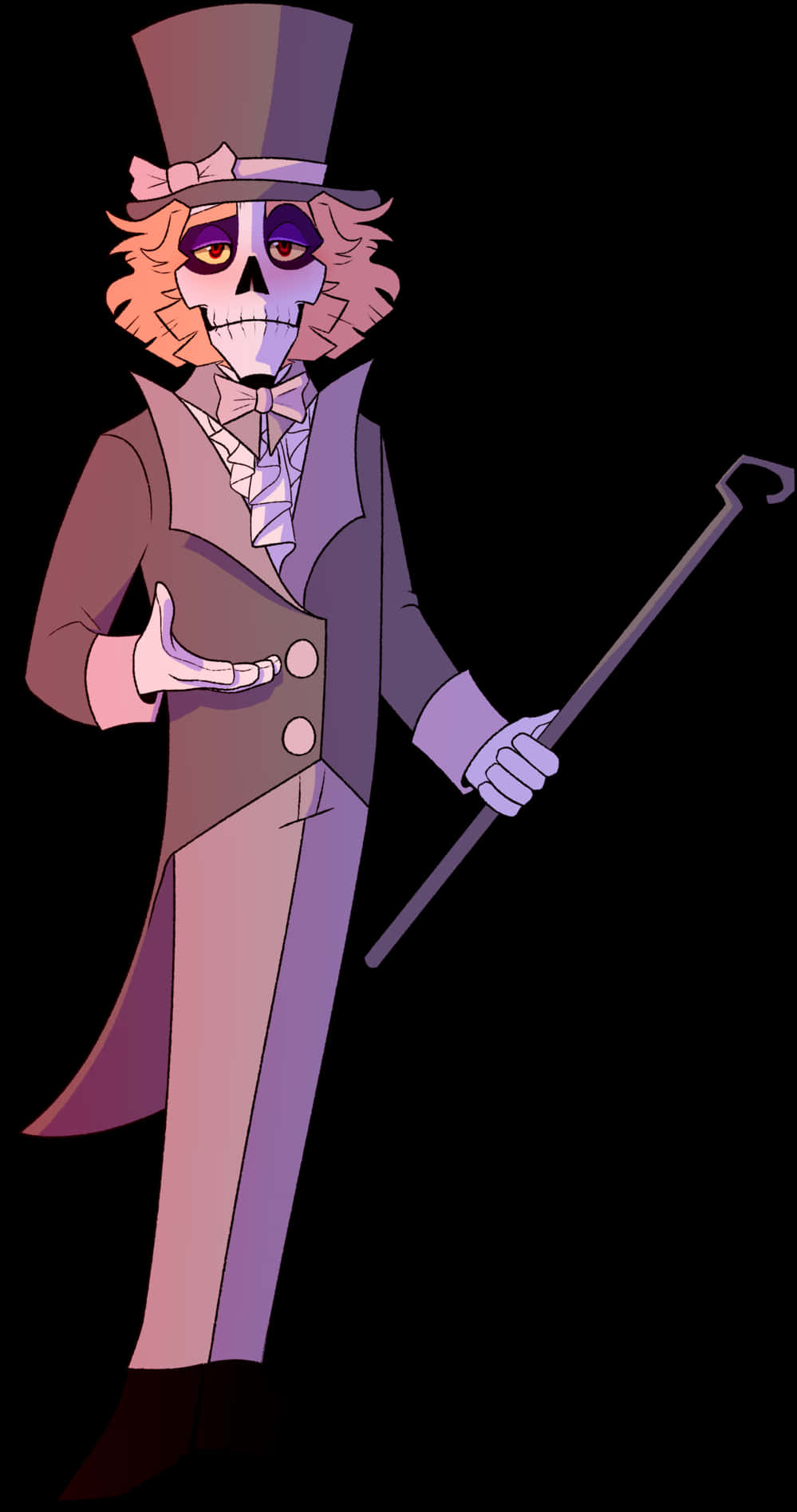 Elegant_ Skeleton_ Gentleman_ Cartoon