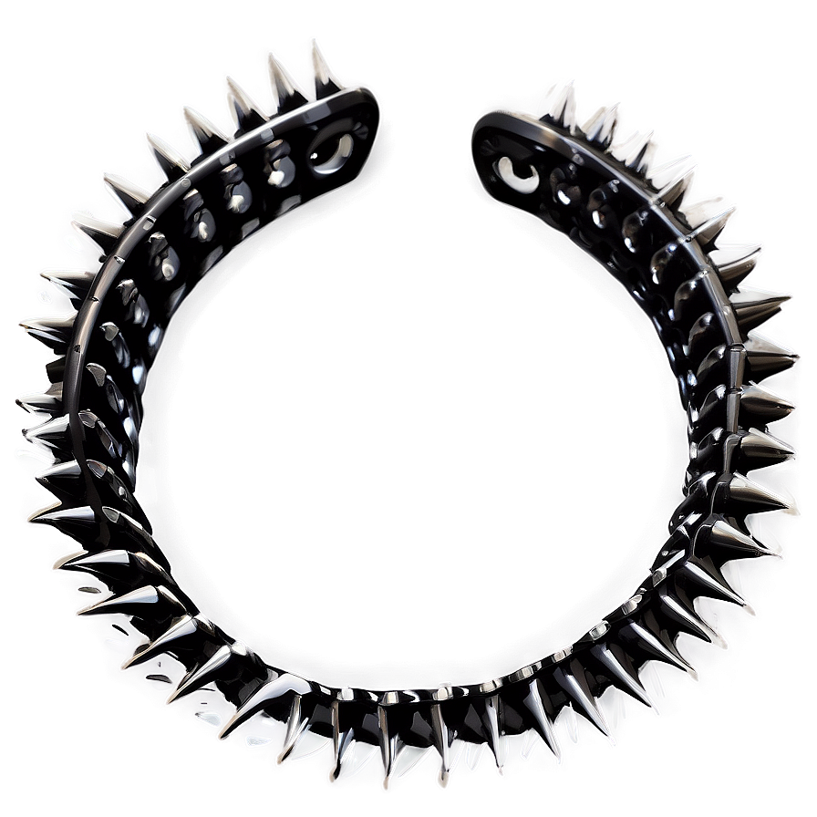 Elegant Spiked Choker Detail Png 06282024