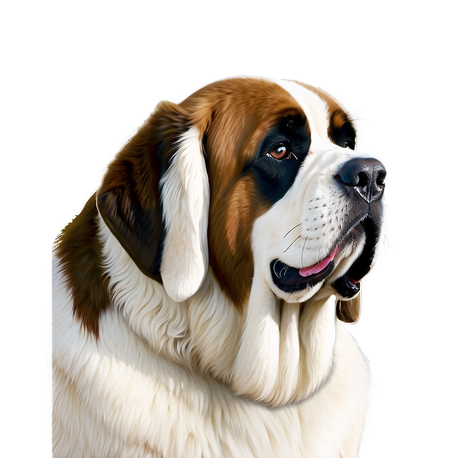 Elegant St Bernard Profile Png 06292024