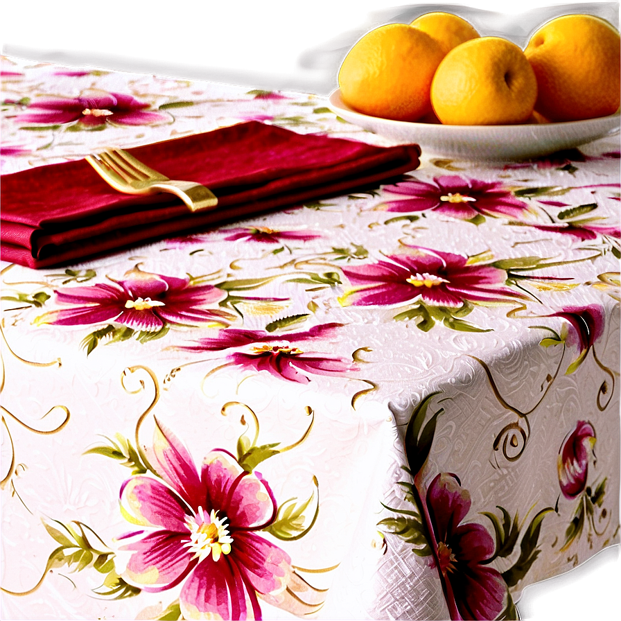 Elegant Table Cloth Png 26