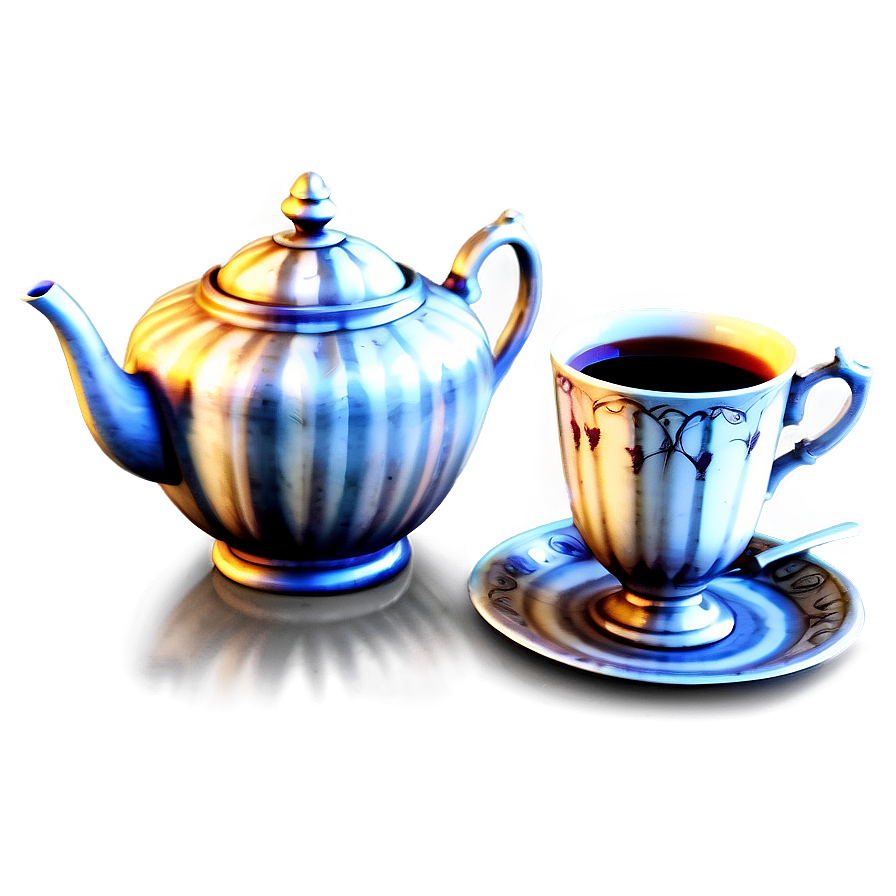 Elegant Tea Set Png Yfu