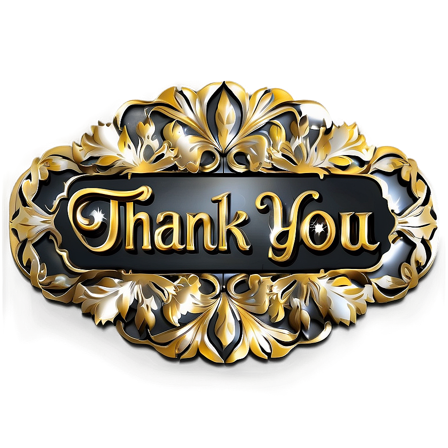 Elegant Thank You Stickers Png Wjp68