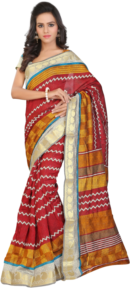 Elegant Traditional Saree Model