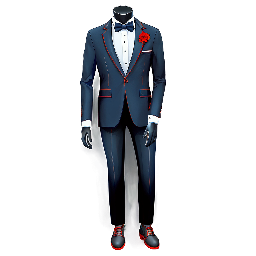 Elegant Tuxedo Design Png 85