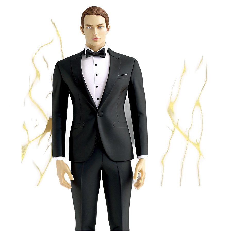 Elegant Tuxedo Design Png 97