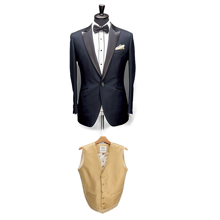 Elegant Tuxedo Design Png Qbl