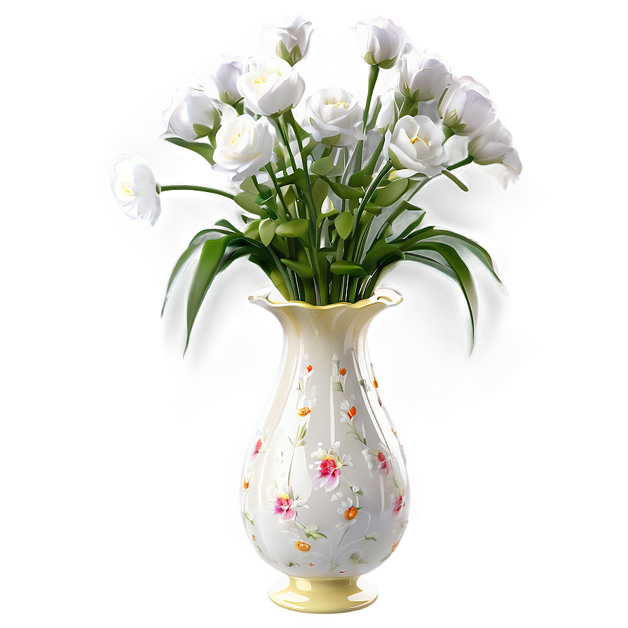 Elegant Vase With Flowers Png Afy