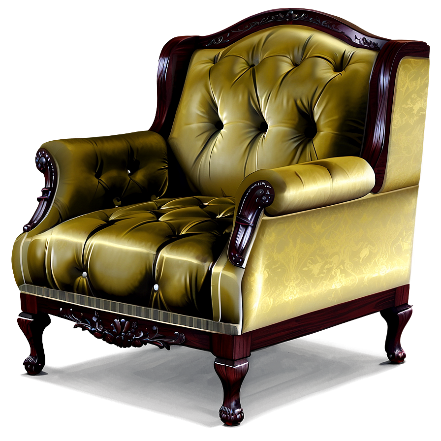 Elegant Velvet Armchair Png 85