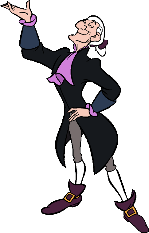 Elegant Villain Pose Clipart