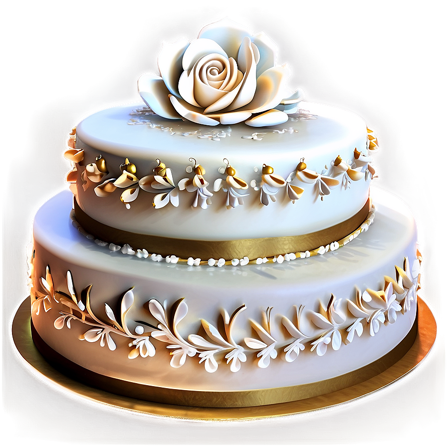 Elegant Wedding Cake Png Egp