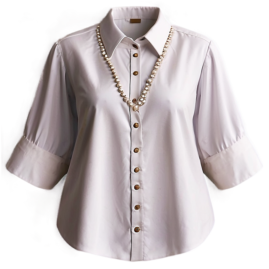 Elegant White Blouse Png 35