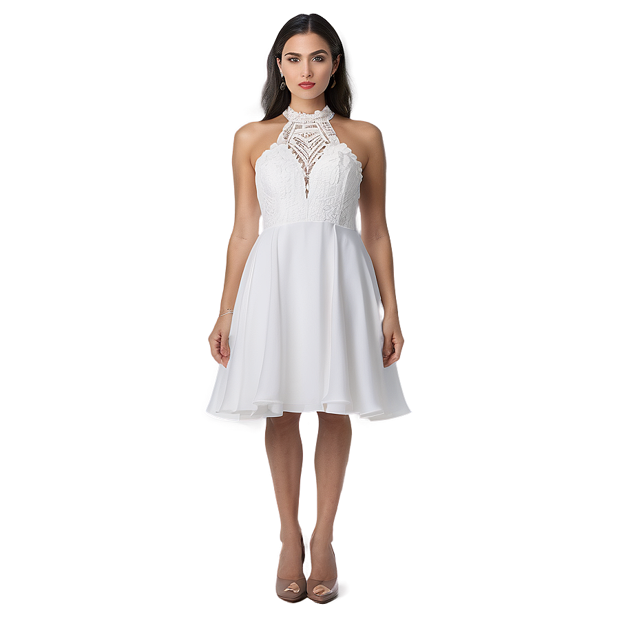 Elegant White Dress Png 06212024