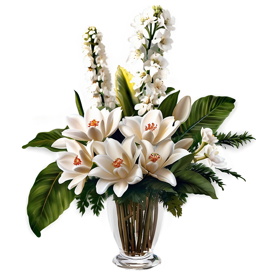 Elegant White Flowers Arrangement Png 05242024