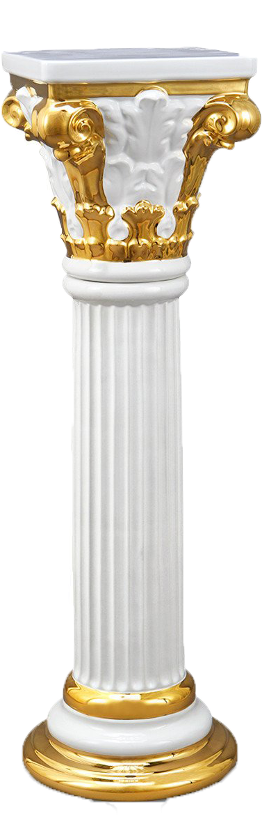 Elegant White Gold Column