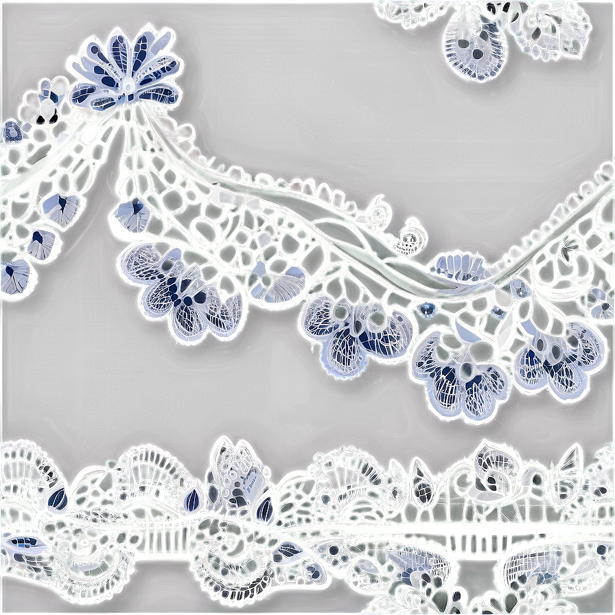 Elegant White Lace Design Png Mwf