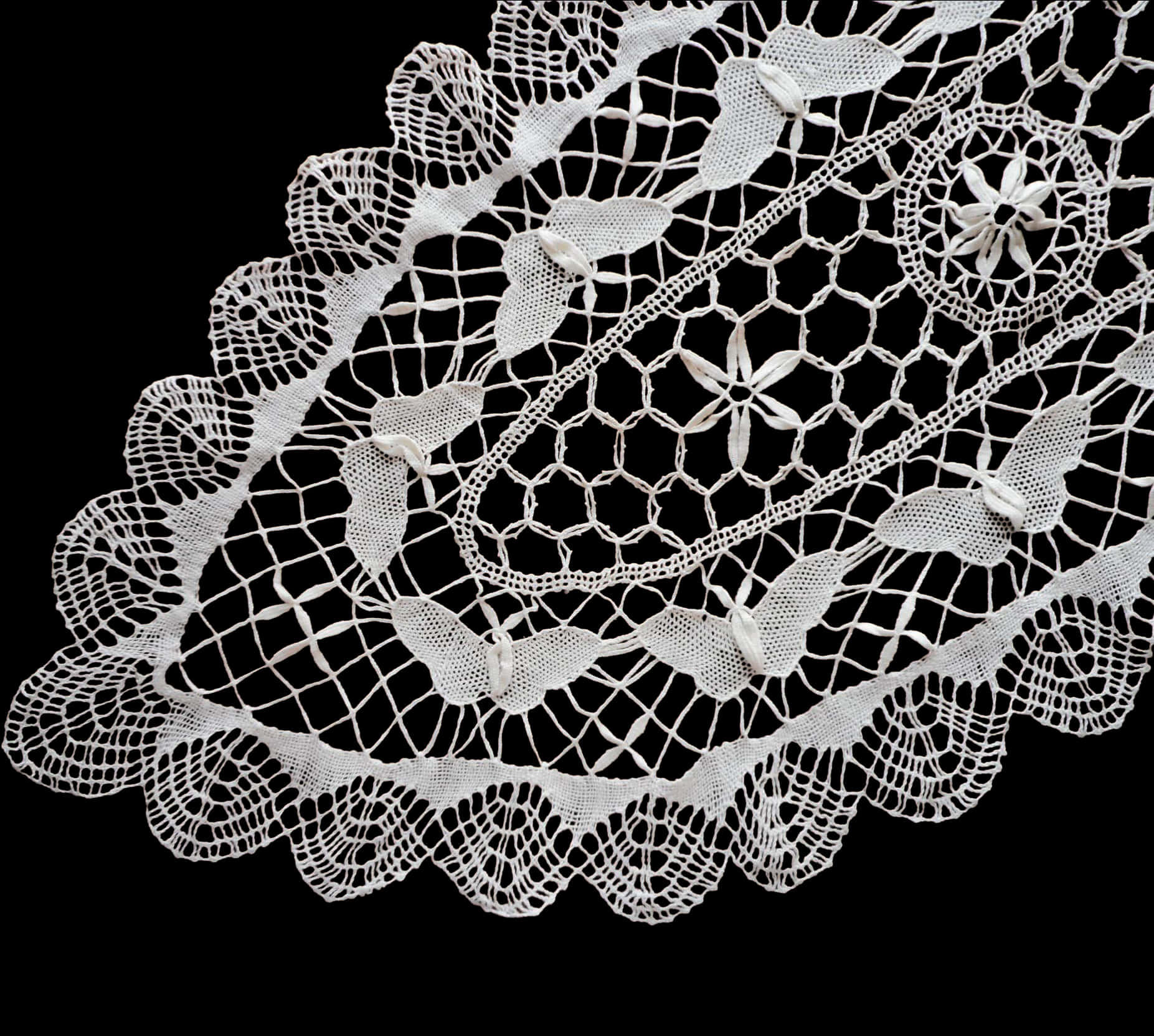 Elegant White Lace Pattern