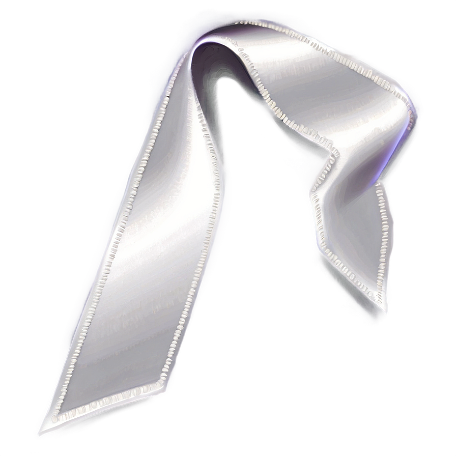 Elegant White Ribbon Png 06122024