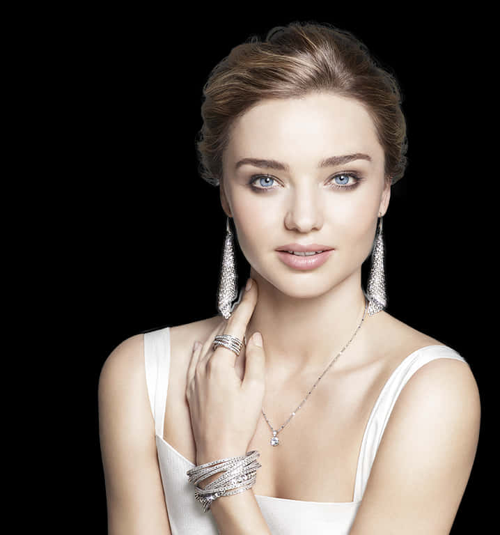 Elegant Woman Jewelry Portrait