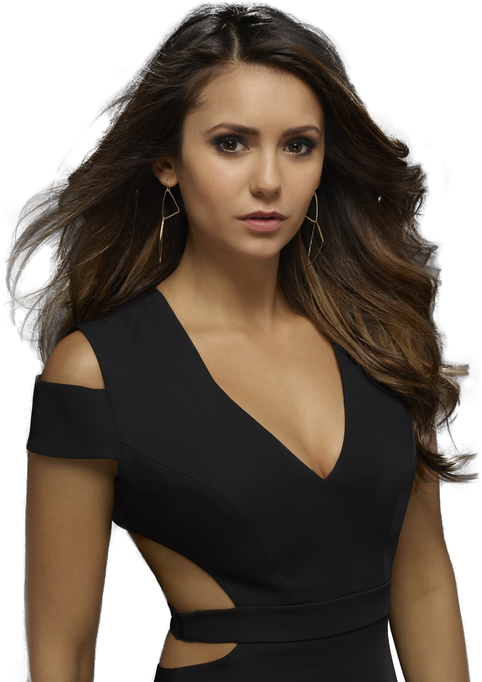 Elegant Womanin Black Dress